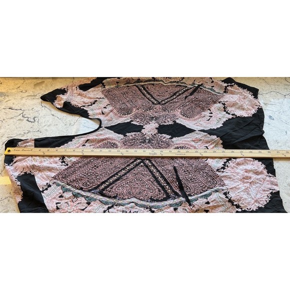 Victoria's Secret M/L Boho Swimsuit Cover Paisley Rhinestone Kimono Slou… - Picture 6 of 8